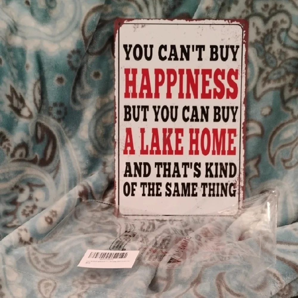 Lake Home Aluminum Sign, New - Picture 4 of 5